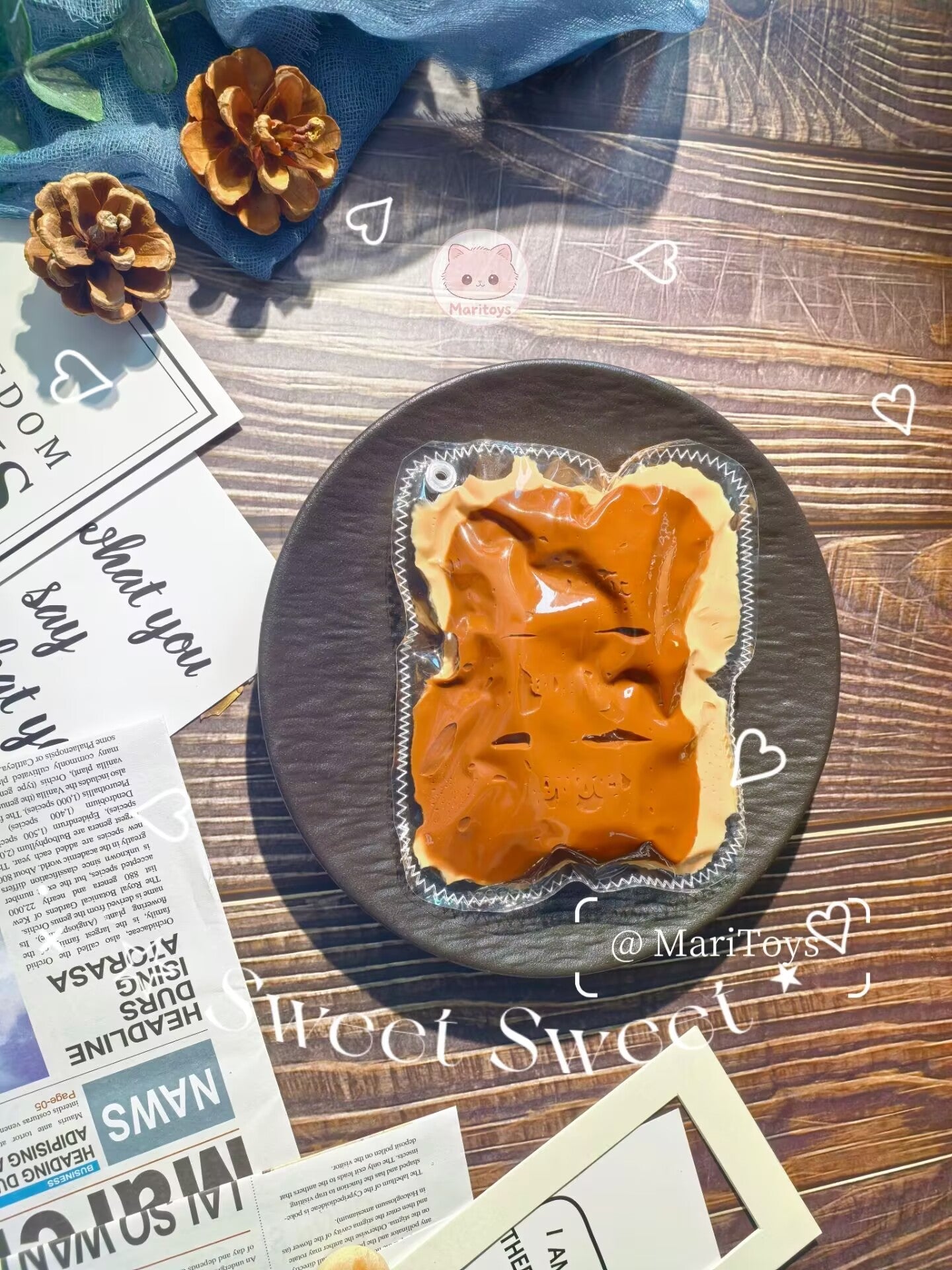 チョコレート水感スクイーズ ストレス解消 ストレス発散かわいいデザインスクイーズ袋